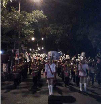 Pemkab Lamsel Gelar Pawai Obor HUT ke-70 Kemerdekaan RI