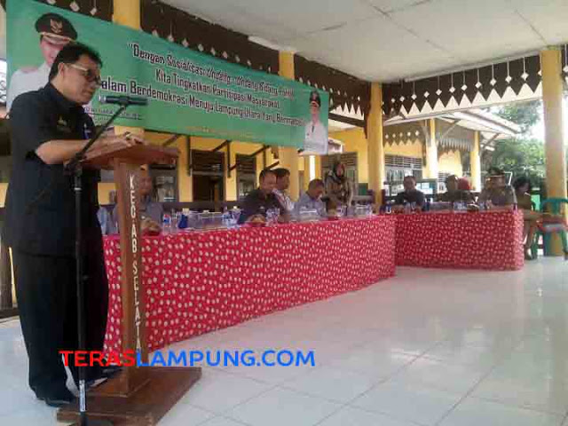 Kesbangpol Lampung Utara Sosialisasikan UU Politik