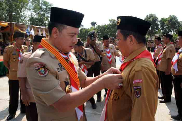 Pemkab Lamsel Gelar Apel Besar HUT ke-54 Pramuka