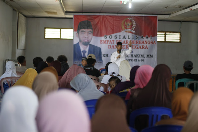 Di Pengujung Tugas sebagai Wakil Rakyat, Abdul Hakim Sosialisasikan Empat Pilar Kebangsaan