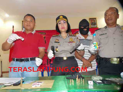 Tangkap Pemakai Narkoba di Jalan Dr. Utomo Metro, Polisi Sita BB Senjata Api dan Peluru