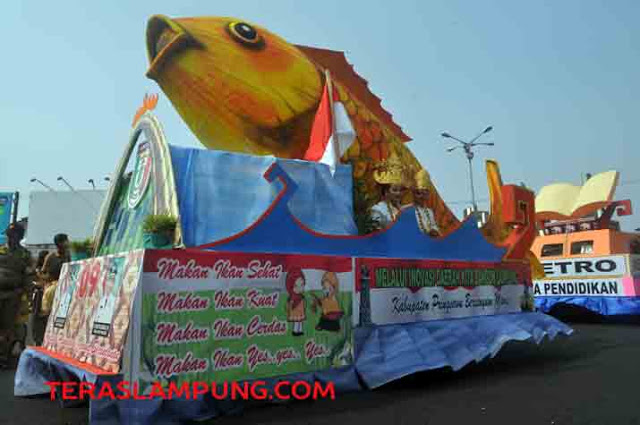 Lampung Fair 2015: Galeri Foto Pawai Pembangunan Pemkab-Pemkot