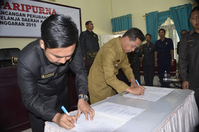Raperda APBD Perubahan Kabupaten Mesuji Tahun 2015 Disetujui