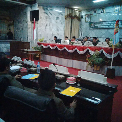 DPRD Lampung Utara Gelar Paripurna KUA-PPAS Jumat Malam