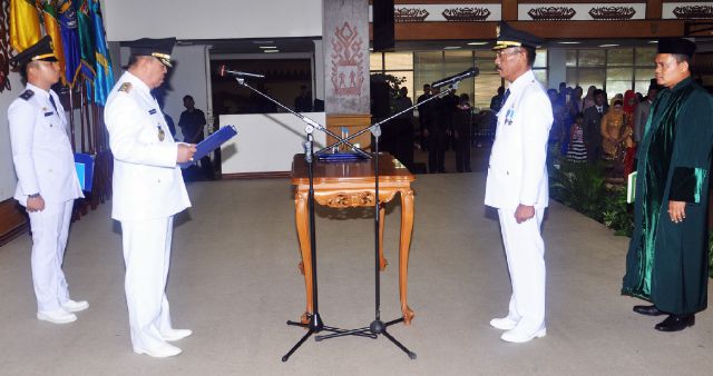 Wagub Melantik Paryanto Menjadi Penjabat Bupati Pesawaran