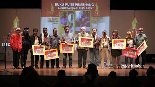 “99 Sajak” dan “Arus Pagi” Terpilih sebagai Penerima Anugerah Hari Puisi 2015