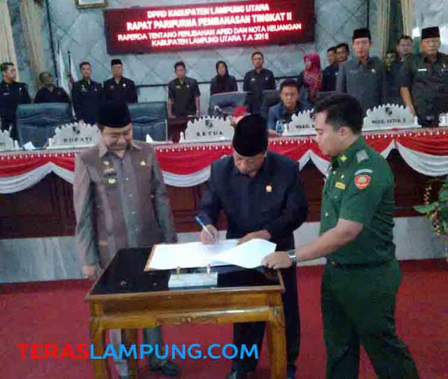 APBD-P Naik 8,37 Persen, Total APBD Lampung Utara 2015 Jadi Rp1,5 Triliun Lebih