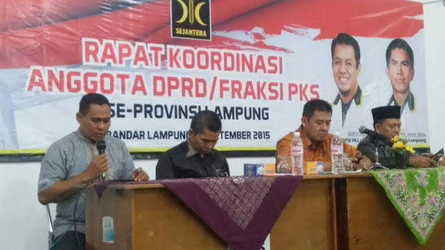 Evaluasi Kinerja Setahun, Anggota DPRD Fraksi PKS Se-Lampung Gelar Rakor