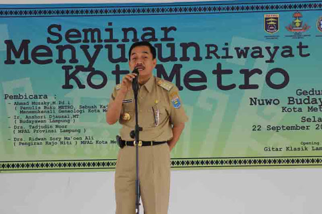 Chrisna Putra Ajak Warga Kota Metro Ciptakan Ciri Khas Budaya Lampung