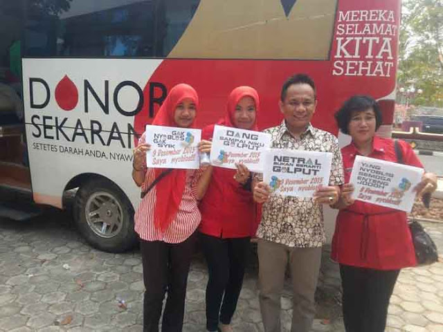 Peringatan Sumpah Pemuda di Waykanan Diwarnai Donor Darah dan Deklarasi Antigolput