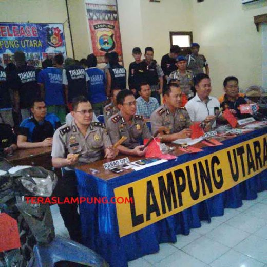 Dua Pekan, Polres Lampura Tangkap 41 Penjahat