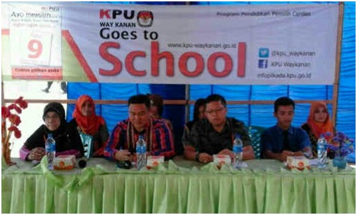 Sosialisasi Pilkada, KPU Waykanan Gelar “Go to School”