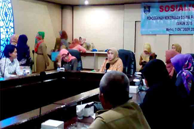 Asisten III Kota Metro Buka Sosialisasi Perlindungan Perempuan