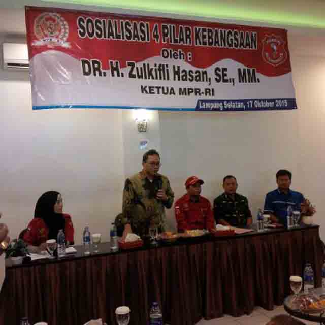 Petir Lampung dan MPR RI Sosialisasikan Empat Pilar Kebangsaan