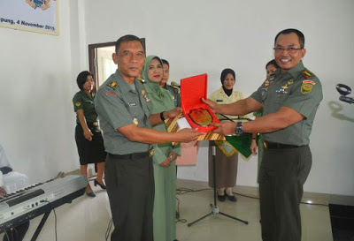 Danrem 043/Gatam Lepas Kasrem Safruddin di Graha Sudirman