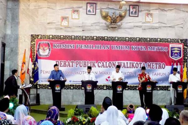 KPU Metro Gelar Debat Publik Calon Walikota-Wakil Walikota Metro