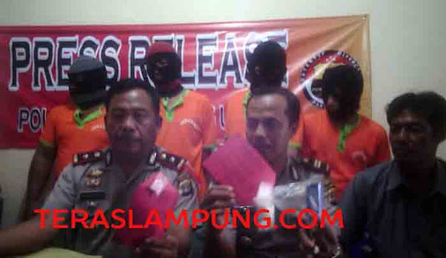 Polsek Telukbetung Utara Ringkus Pemakai, Kurir, dan Pengedar Narkoba