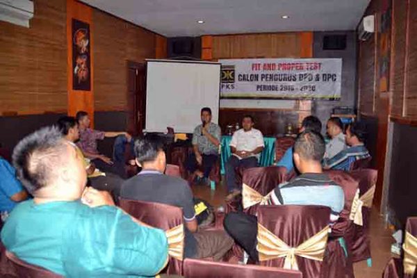 Susun Pengurus, DPD PKS Bandarlampung Gelar Uji Kelayakan dan Kepatutan