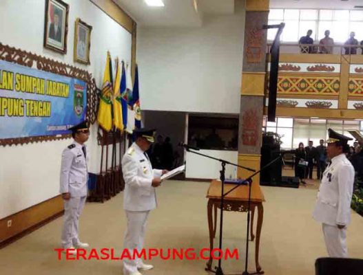 Edarwan Dilantik sebagai Penjabat Bupati Lampung Tengah