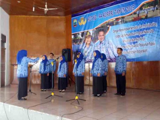 Meriahkan HUT Korpri, DPK Lamsel Gelar Lomba Paduan Suara