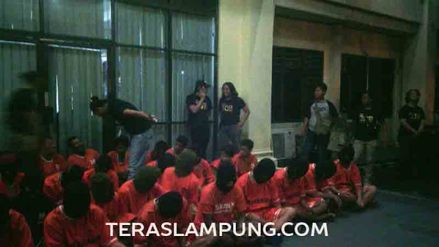 Dalam Seminggu 49 Tersangka Kejahatan Diringkus Jajaran Polda Lampung