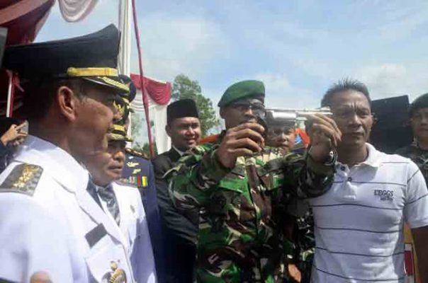 Korem Garuda Hitam Terima 27 Pucuk Senjata Api Rakitan dari Warga Mesuji