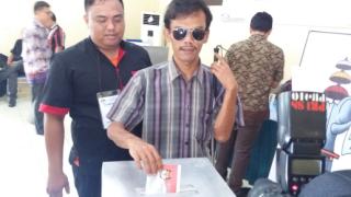 Pilkada, KPU Bandarlampung Gelar Simulasi Pencoblosan bagi Para Penyandang Disabilitas