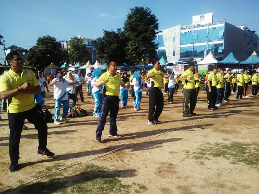 Sulpakar Ikut SKJ Sebelum Buka Lomba HUT Korpri