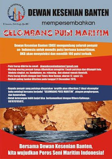 Undangan Menulis bagi Penyair dari Dewan Kesenian Banten