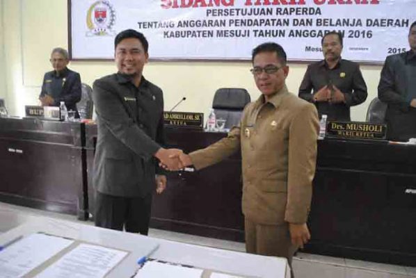 Perda APBD Mesuji 2016 Disahkan