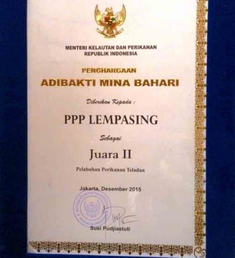 PPI Lempasing Jadi Juara II Pelabuhan Perikanan Teladan Tingkat Nasional