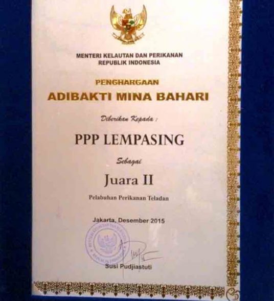 PPI Lempasing Jadi Juara II Pelabuhan Perikanan Teladan Tingkat Nasional