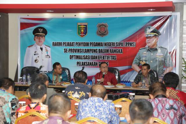 Pemprov Lampung Gelar Rakor Penyidik PNS