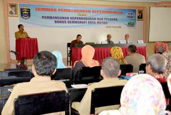 Pemkot Metro Gelar Seminar Kependudukan dan Peluang Bonus Demografi