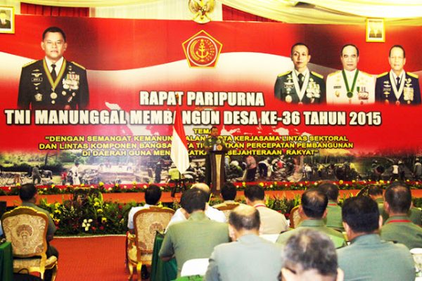 Panglima TNI Buka Rapat Paripurna Tentara Manunggal Membangun Desa