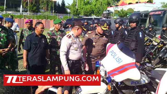 Natal dan Tahun Baru, 1.600 Personel Siap Amankan Gereja dan Tempat Hiburan di Lampung