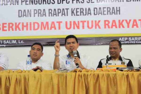 Di Bandarlampung, pada 2019 PKS Targetkan Raih 10 Kursi