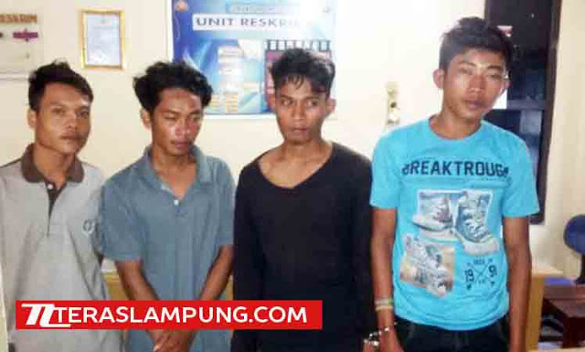 Perkosa Siswi SD, Empat Remaja Diringkus Polsek Natar