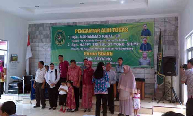 Dua Hakim PN Kalianda Pindah Tugas
