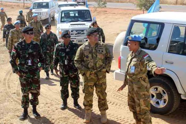 Indobatt di Darfur Terima Kunjungan Penmil PTRI PBB dan Tim Verifikasi Mabes TNI