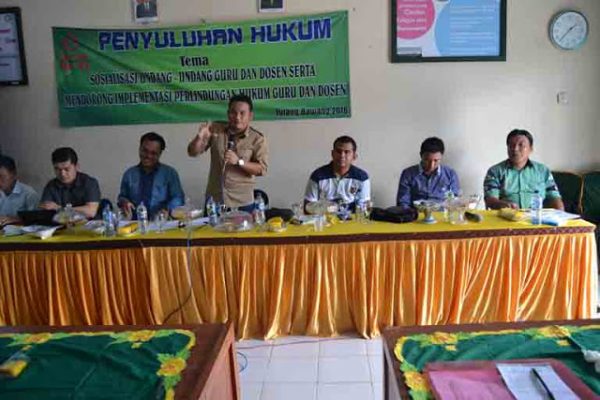 LBH Tani, LBH Guevara dan LBH Bandar Lampung Gelar Penyuluhan Hukum untuk Guru