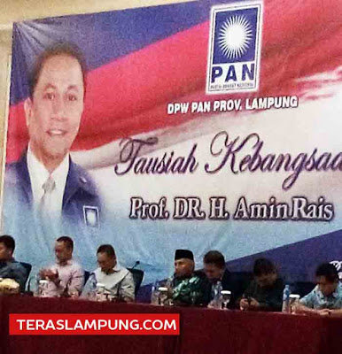 DPW PAN Lampung Gelar Tausiah Kebangsaan di Hotel The 7 Bandarlampung