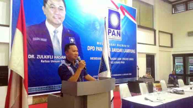 Wahyu Lesmono Unggul dalam Pemilihan Ketua DPD PAN Bandarlampung
