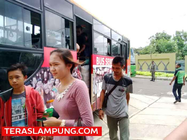 112 Eks-Anggota Gafatar Tiba di Islamic Center Kotabumi