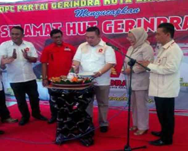 Rayakan HUT, Andika Berharap Partai Gerindra Selalu di Hati Rakyat