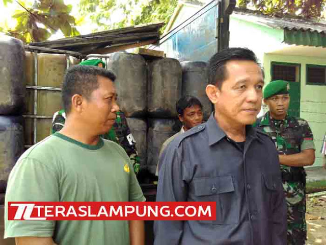 Korem 043 Gatam Limpahkan 10 Ton BBM Ilegal ke Polda Lampung