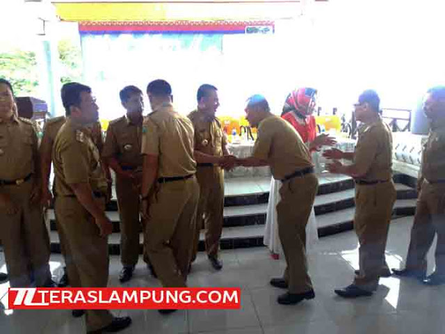 Akhiri Tugas Pj Bupati Lamsel, Kherlani Pamit