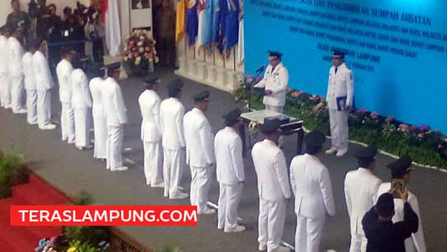 Lantik 8 Pasangan Kepala Daerah-Wakil Kepala Daerah, Ini Harapan Gubernur Lampung