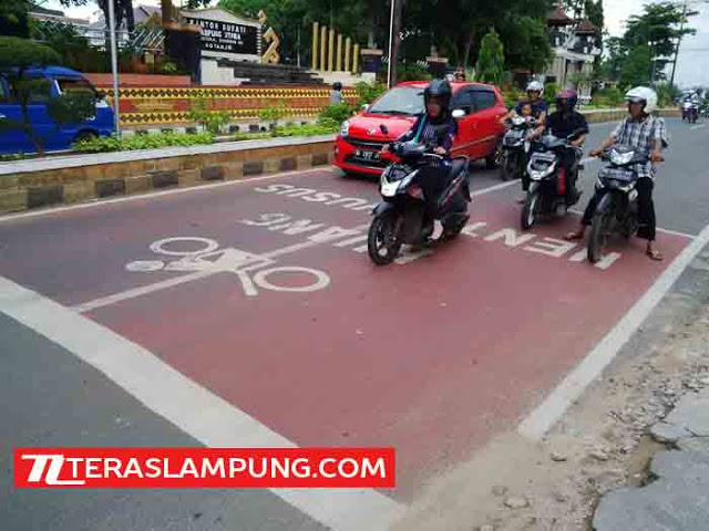 Lalu Lintas, Sebagian Besar Pengendara Sepeda Motor di Lampura Belum Paham Fungsi RHK