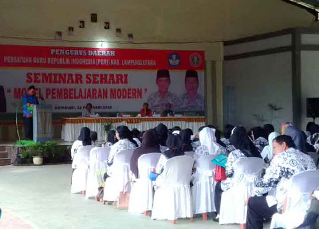 300-an Guru di Kotabumi Ikuti Seminar Model Pembelajaran Modern
